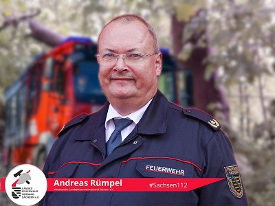 Andreas Rümpel, Vorsitzender des Landesfeuerwehrverbands Sachsen e.V.