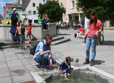 Schongau fußgängerfreundlich in Innenstadt