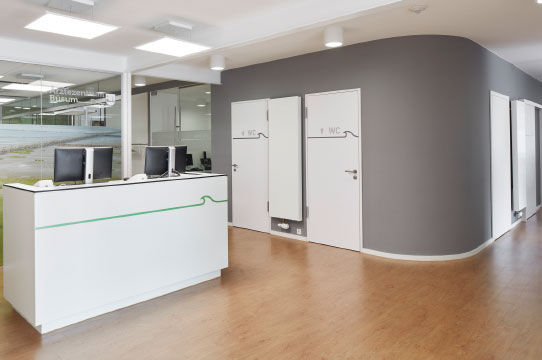 Blick ins Ärztezentrum Büsum