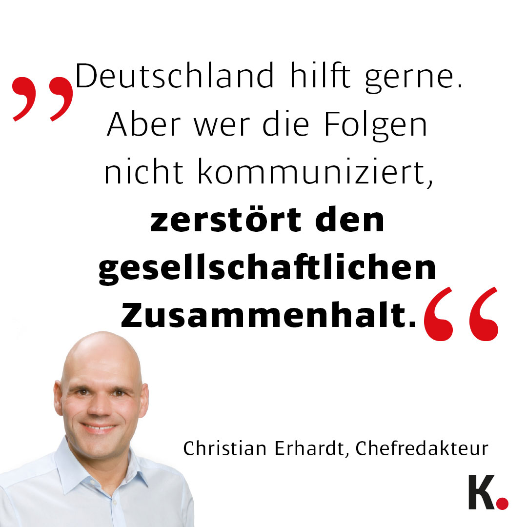 Flüchtlingspolitik - Christian Erhardt spricht Klartext