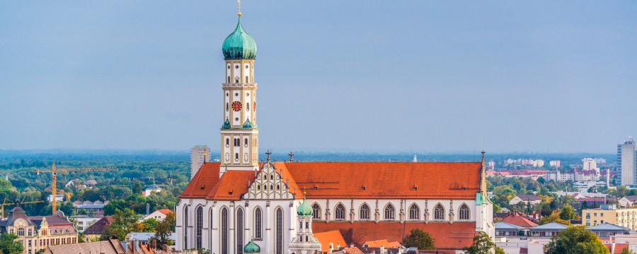 Blick auf die Stadt Augsburg