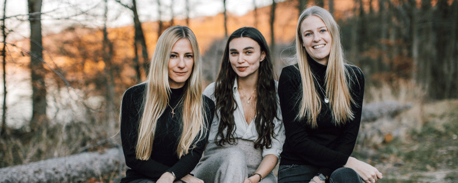 Rebecca Weber (v.l.), Anna Verburg und Annika van Beek