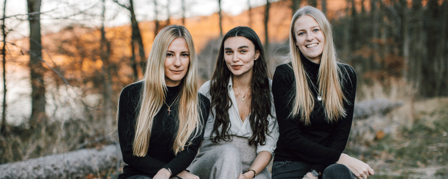 Rebecca Weber (v.l.), Anna Verburg und Annika van Beek 