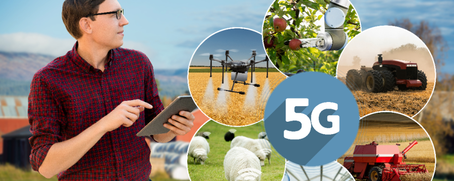 Symbolbild für Anwendungen von 5G in der Landwirtschaft