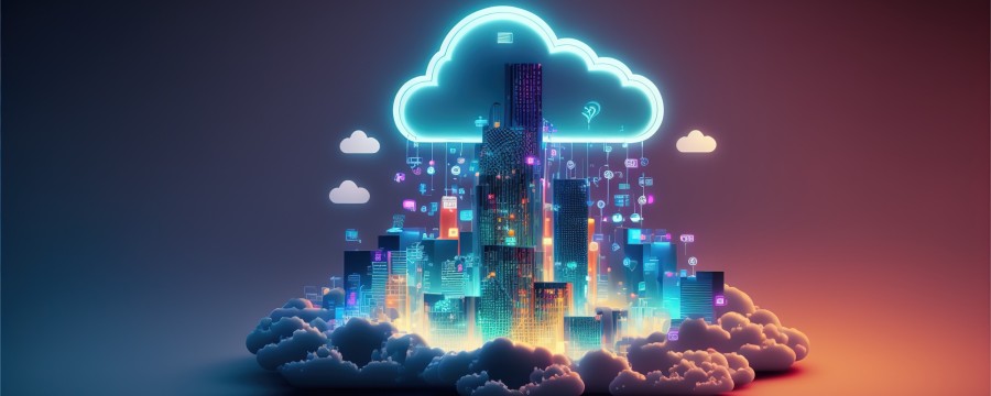 Smybolbild Digitalisierung Cloudwolke