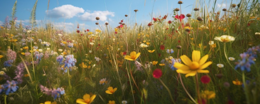  Ein Mittel für mehr Klimaschutz: Wilde Blumenwiesen. 