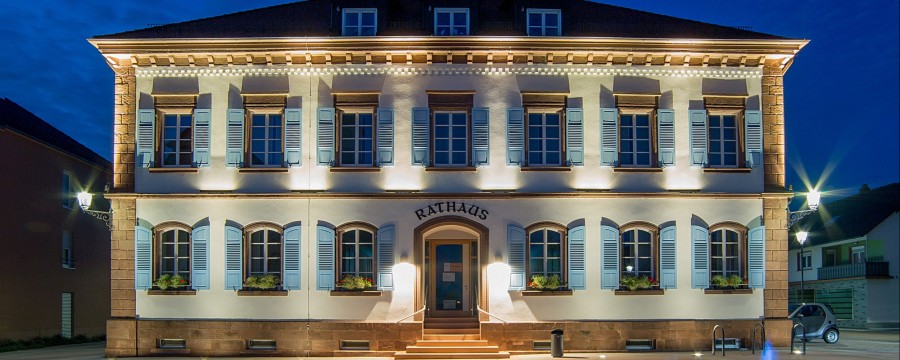 Hier steht Pascal Webers Schreibtisch: das Ringsheimer Rathaus