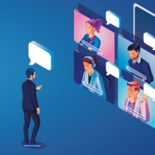 Digitale/Hybride Ratsitzung Symbol