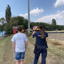 Jobentdecker mit der Polizei unterwegs.