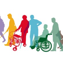 Menschen mit Behinderungen und Beeinträchtigungen, grafische Darstellung