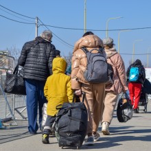 Flüchtlinge unterwegs