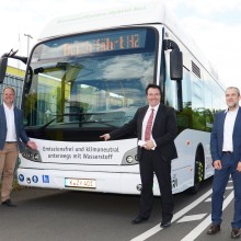 Werbung für die Stadt: Wasserstoffbetriebene Busse in Hürth