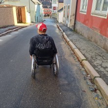 Rollstuhlfahrer in Bad Kötzting
