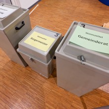 Kommunalwahlen in Bayern. Wahlen im oberbayerischen Siegsdorf im Chiemgau Bayern Deutschland